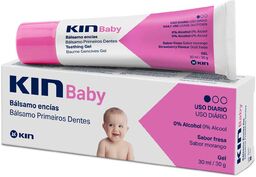 Kin Baby, żel dla ząbkujących dzieci, smak truskawkowy,