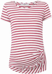 Damska bluza ciążowa w paski czerwona Bellybutton Maternity,