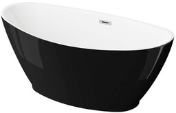 POLIMAT 519 Wanna wolnostojąca 150x75 MANGO CZARNA połysk*