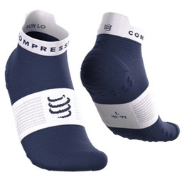 COMPRESSPORT Skarpety PRORACING SOCKS V4 RUN LOW Peacoat/White
