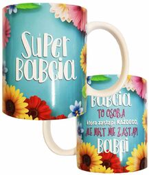 Kubek z napisem Super Babcia