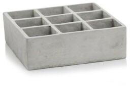 Betonowa kwadratowa doniczka - ogródek z dziewięcioma przegródkami