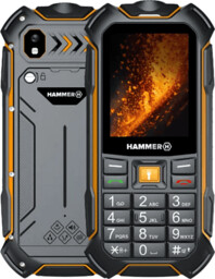 Telefon komórkowy HAMMER Boost 2 LTE Czarno-pomarańczowy