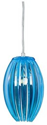 ABUKO LAMPA WISZĄCA 1X60W E27 NIEBIESKI MAŁY