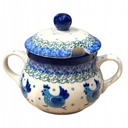 Cukiernica duża Kury, kurczaki 300 ml dek. 2595