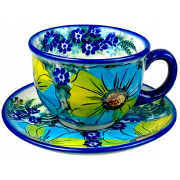 Filiżanka ze Spodkiem D-413 Oryginał Ceramika Bolesławiec