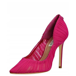 Guess Fuksja Czółenka na Szpilce z Plisowanym Materiałem