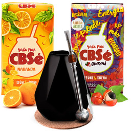 Zestaw Yerba Mate CBSe Naranja Energia Guarana +