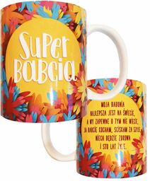 Kubek z napisem Super Babcia