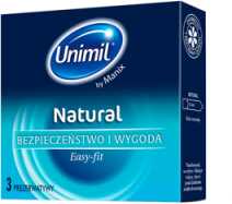 UNIMIL Prezerwatywy NATURAL - 3 szt.