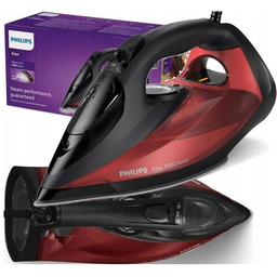 Żelazko parowe 2800W Philips Azur Seria 7000 czarno-czerwone