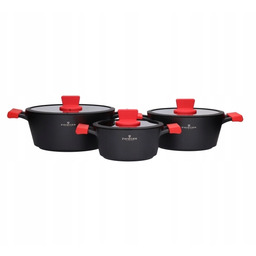 Zestaw garnków Zwieger Obsidian ZW-GO-0930 Indukcja aluminium 6