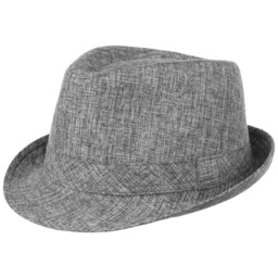 Kapelusz Tekstylny Classic Melanz Trilby by Lipodo, szary,