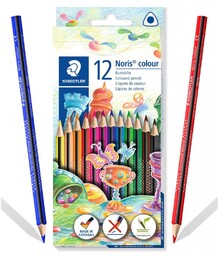 Kredki ołówkowe trójkątne 12k Noris Wopex Staedtler S187