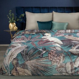 Eurofirany Koc narzuta z mikrofibry 150x200 Ara turkusowy