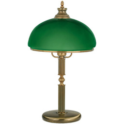 Lampa stołowa bankierska SORRENTO z zielonym kloszem SOR-LG-1(P)GR