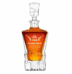 Karafka Ice Blink z grawerem dla dziadka