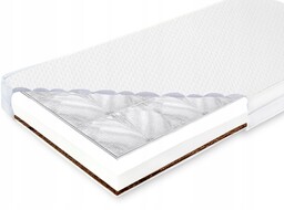 Materac Dziecięcy średnio-twardy Gryka-Kokos-Pianka 120x60 G+p+k
