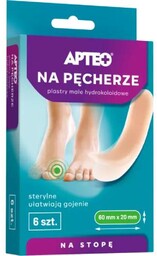 APTEO Na pęcherze Plastry małe hydrokoloidowe, 6szt.
