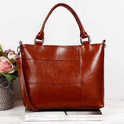 Torebka skórzana damska kuferek DAN-A T226 camel