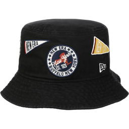 Kapelusz All-Over Patch Bucket by New Era, czarny,