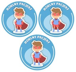 Zestaw naklejek: Dzielny Pacjent Chłopiec