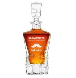 Karafka Ice Blink z grawerem dla emeryta lenia