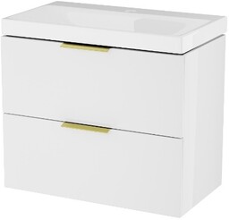 Excellent Blanko szafka 64 cm, biały połysk