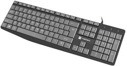 Natec Klawiatura Nautilus US Slim 1.8m czarno-szara