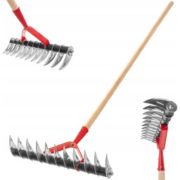 Aerator Ręczny Wertykulator Do Trawy Trawnika Jednostronny Trzonek