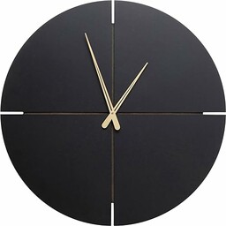 Kare Designerski zegar ścienny Andrea, zegar, czarny, 60