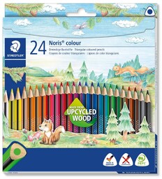 Kredki ołówkowe trójkątne 24k Noris Wopex Staedtler S187