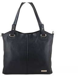 Shopperka skórzana BARBERINI''S 982-1 czarna