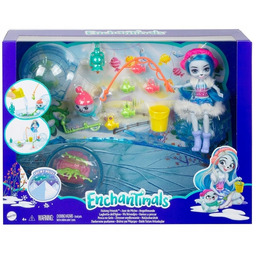 Enchantimals Zimowe wędkowanie lalka i foka
