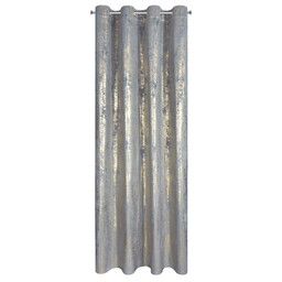 Eurofirany Zasłona 140x250 Renia srebrna złota welurowa gotowa