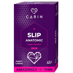 Wkładki higieniczne SLIP ANATOMIC, CARIN, 45 sztuk