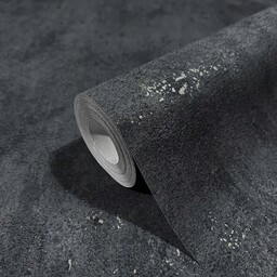 Grafitowy- Czarny Beton- Tynk, Tapeta na flizelinie Marburg