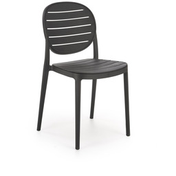 Krzesło plastikowe k529 czarny halmar