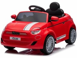 SUN BABY Samochód dla dziecka Fiat 500 Czerwony