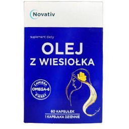 Novativ Olej z wiesiołka, 60kaps.