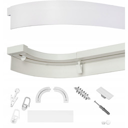 Karnisz pcv 1 tor+ Łuk 156 Dł, osłoną