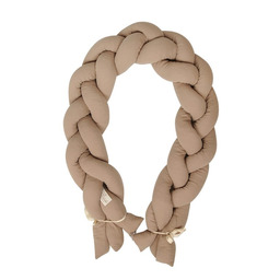 Babymatex Ochraniacz do łóżeczka Warkocz Muślin beżowy długość