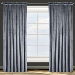 Design 91 Zasłona gotowa na przelotkach 140x250 grafitowa