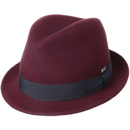 Kapelusz Dziecięcy Filc Wełniany Trilby by Lipodo, bordowy,