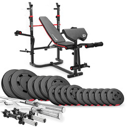 Hop-Sport, Zestaw kulturystyczny z ławką, Premium HS-1065, 105