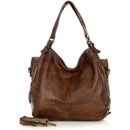 Miejski shopper czekoladowy MARCO MAZZINI v47j