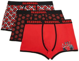 Cropp - 3 pack bokserek Deadpool - Czerwony