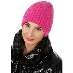 Czapka zimowa damska amarant