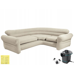 Materac Dmuchany Sofa Dmuchana Łóżko Narożnik z Pompką
