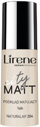 Lirene, City Matt, fluid matująco-wygładzający 204 Naturalny, 30